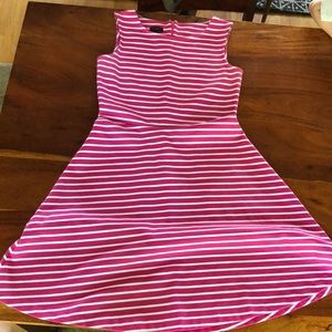 Talbots Size S pink and white dress